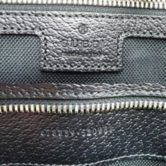 Gucci Jumbo GG Tote Bag Leather Black - Picture 7 of 9